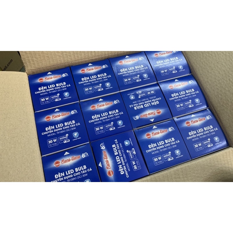 Bóng led 30W 12V - 24V Rạng Đông ắc quy