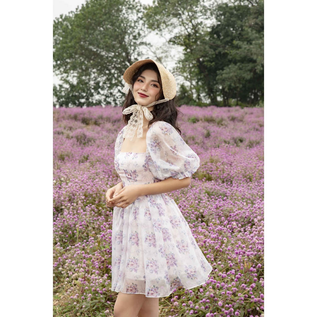 Váy nữ dáng xoè thiết kế tay bồng The Peachy- Aurora Dress