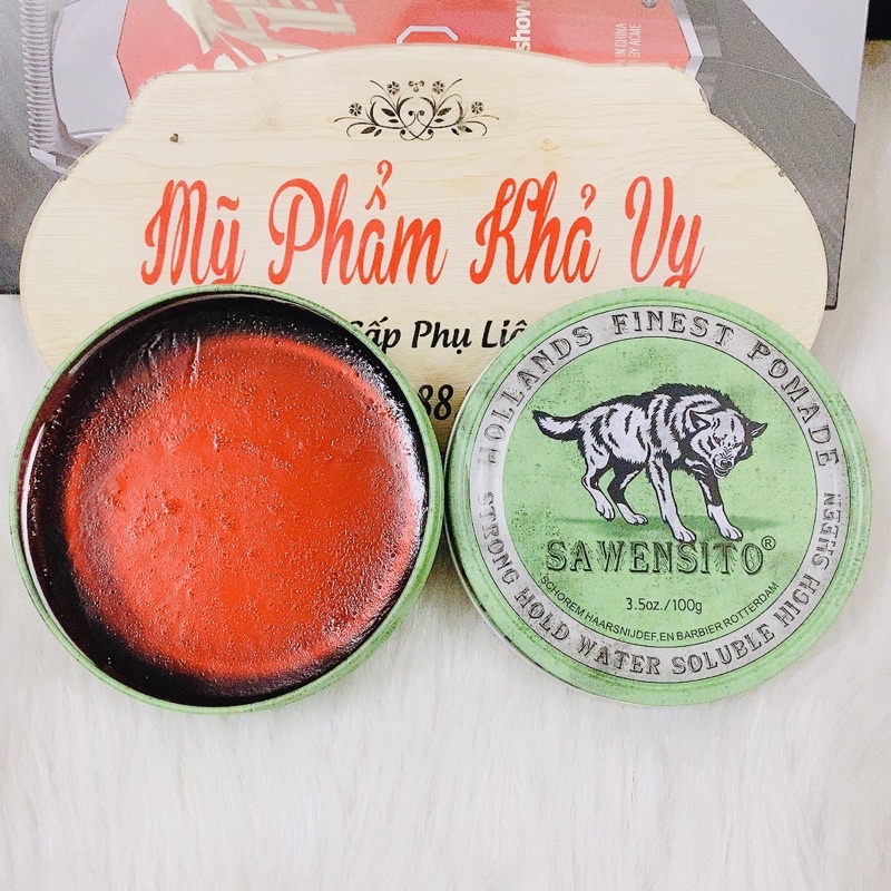 Sáp Vuốt Tóc Sawensito Sói Xanh Green Pomade Hương Vani