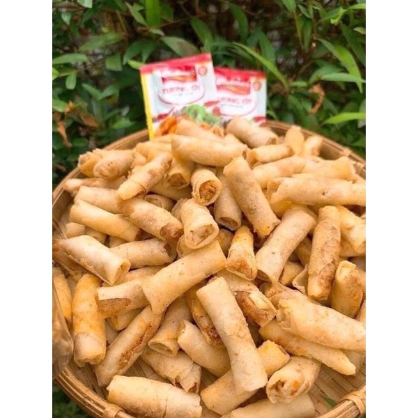 HCM Chả giò tôm mini sấy gói 500g - chả giò sấy giòn rụm nhân tôm
