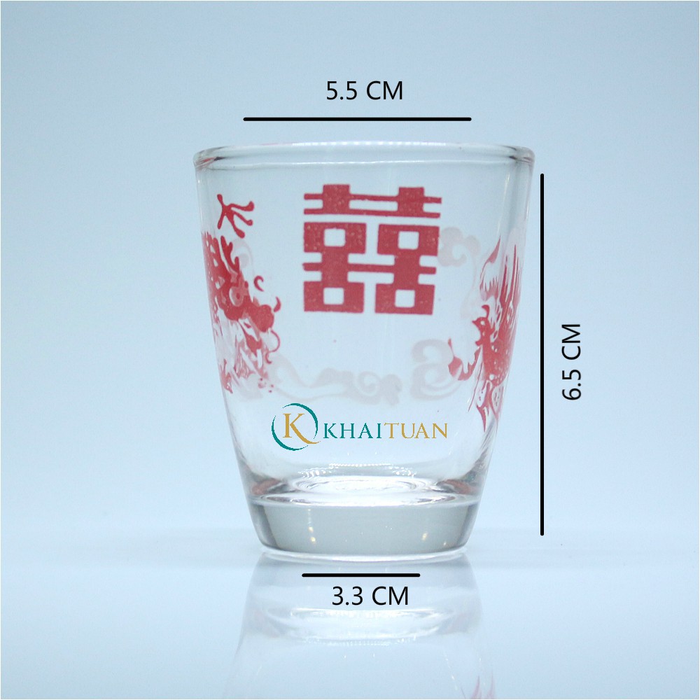 BỘ 12 LY THỦY TINH UỐNG TRÀ NHỎ 80ML - 14HBTVP
