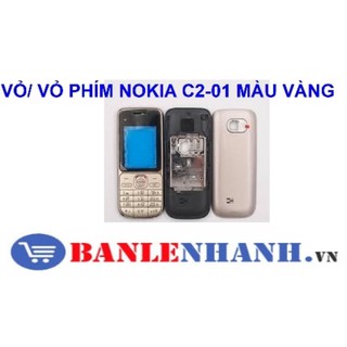 VỎ KHÔNG PHÍM NOKIA C2-01 MÀU VÀNG