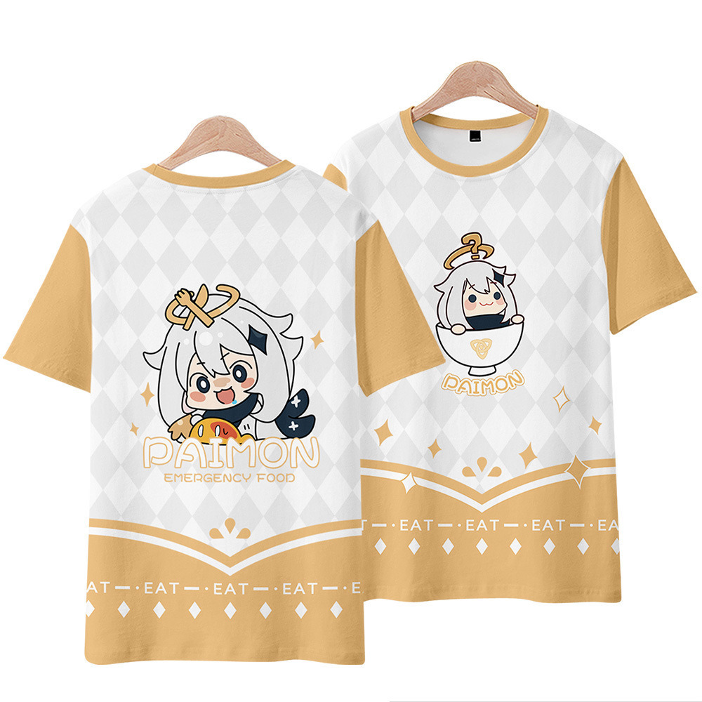 Áo Thun In Hoạ Tiết Genshin Impact Trẻ Trung Cá Tính Dành Cho Nam Và Nữ