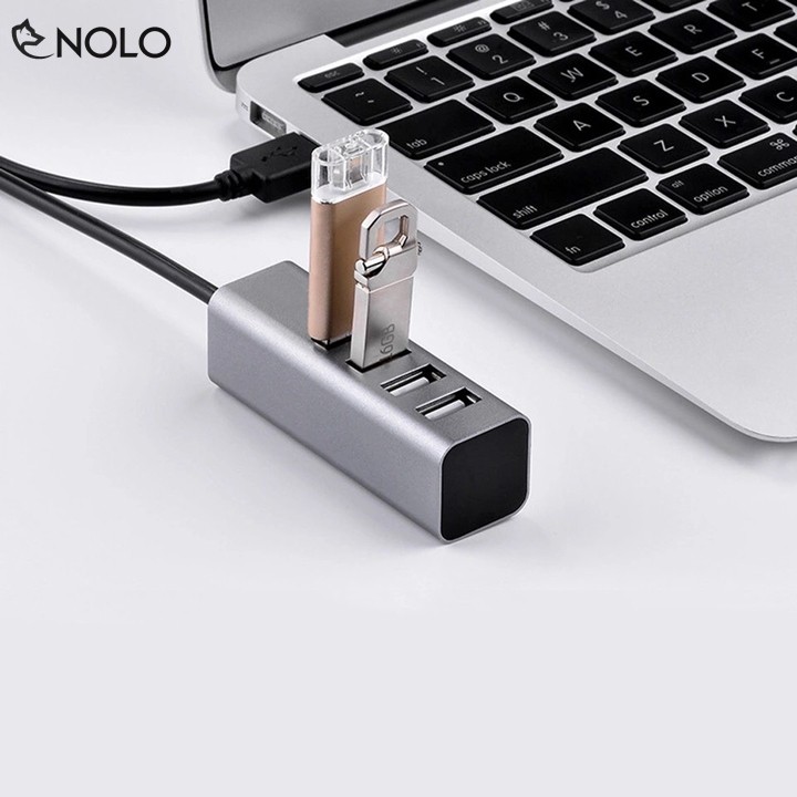 Bộ Chia Cổng USB 4 Cổng 2.0 Model HB01 Cho Máy Tính Dây Dài 80cm