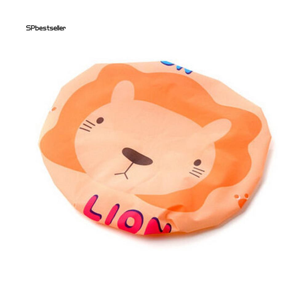 Mũ tắm chống nước in hình động vật dễ thương cho bé