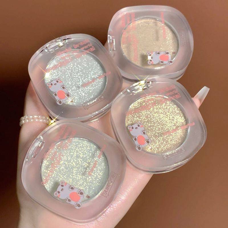 Phấn bắt sáng SUIKONE thiết kế vỏ hình gấu lấp lánh