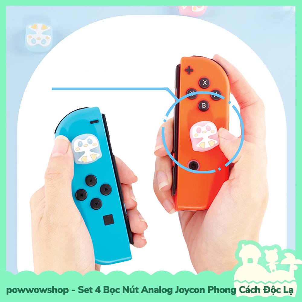 [Sẵn VN - Hỏa Tốc] Oled/V1/V2/Lite Set 4 Bọc Nút Analog Joycon Cho Máy Game Nintendo Switch Special Form PawD