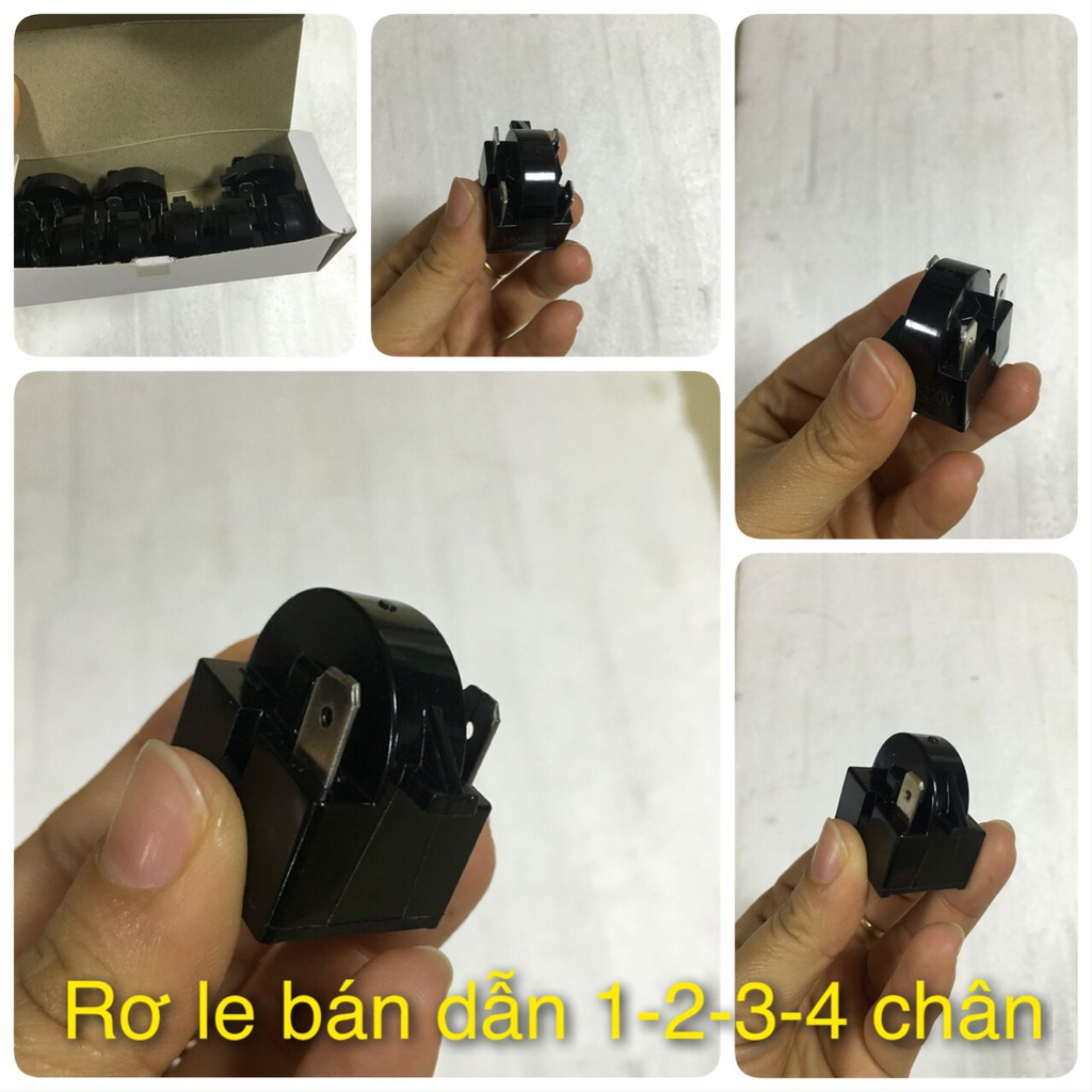 Combo 2 Rơ le bán dẫn tủ lạnh 22Ω, 33Ω, 1 chân, 3 chân, 4 chân - Linh kiện tủ lạnh giá tốt