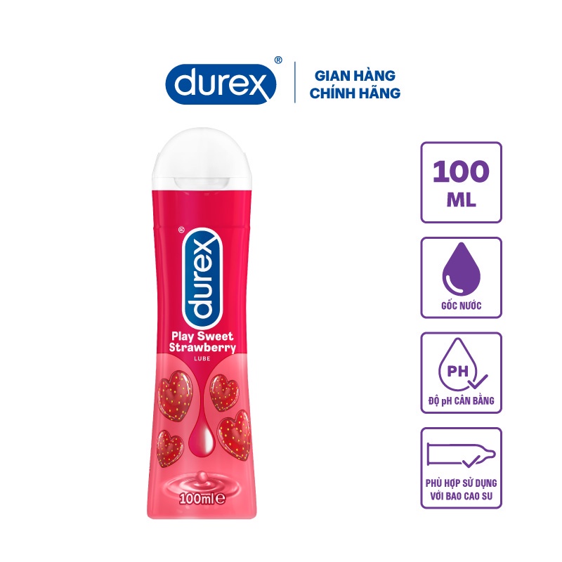 Gel bôi trơn Durex Play Strawberry 100ml