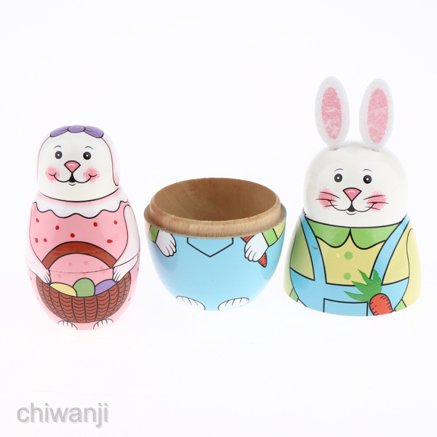 Bộ 5 Búp Bê Nga Bằng Gỗ Dễ Thương