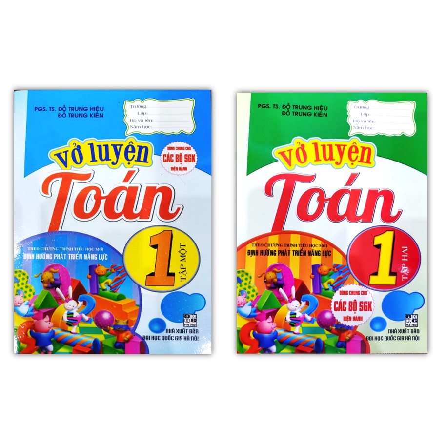Sách - Combo Vở Luyện Toán 1 - Theo Chương Trình Tiểu Học Mới Định Hướng Phát Triển Năng Lực (2 tập)