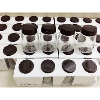 SET ĐỰNG GIA VỊ IKEA ( 4 lọ )