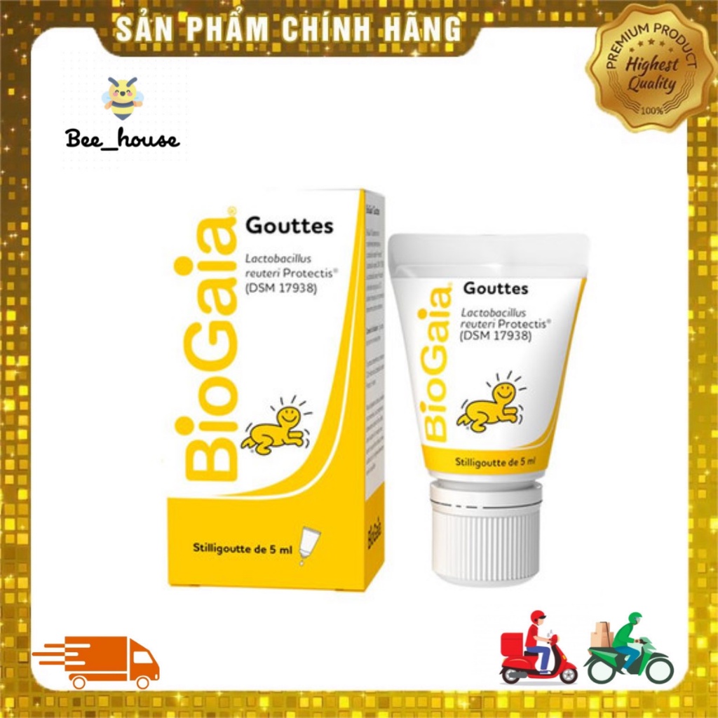 Men vi sinh Bio gaia nội địa Pháp cho trẻ sơ sinh tuýp 5ml 𝐁𝐞𝐞 𝐡𝐨𝐮𝐬𝐞