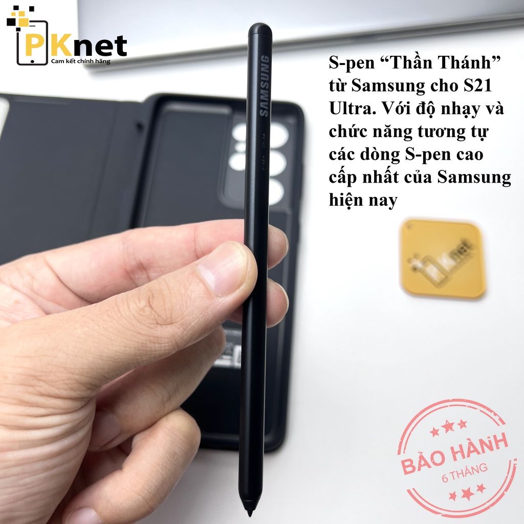 Bao da kèm Spen S21 Ultra Clear View Cover Chính hãng Samsung, bao da kháng khuẩn [Bảo hành 6 tháng lỗi 1 đổi 1]