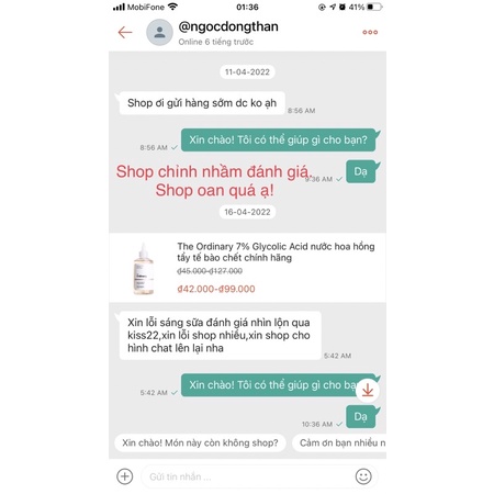 The Ordinary 7% Glycolic Acid nước hoa hồng tẩy tế bào chết chính hãng