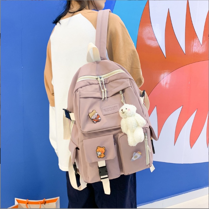 Balo đi học Unisex nam, nữ thời trang hàn quốc đi học đi chơi thời trang baloha