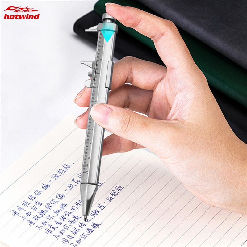 HW New Multifunction Gel Ink Pen Vernier Caliper Roller Ball Pen Stationery Ball-Point 0.5mm Drop shipping
