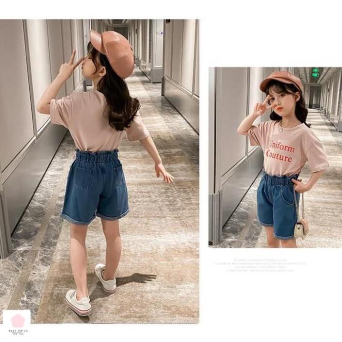 Đồ bộ bé gái dễ thương (3 - 12 tuổi) ☑️ quần jean cho trẻ 12 tuổi☑️ set bé gái size đại 25kg, 30kg, 35kg, 40kg, 45kg