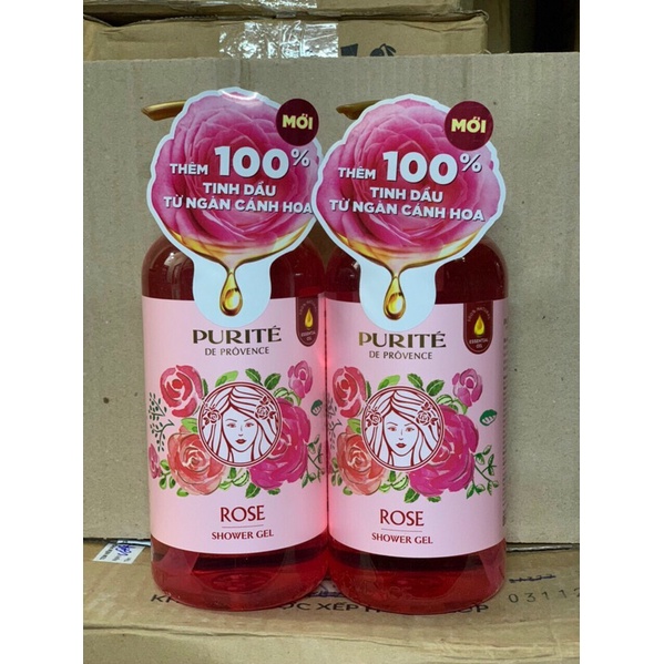 Sữa tắm mềm mịn Purité 500ml (đủ màu)