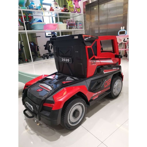 Ô tô điện trẻ em dáng xe tải đầu kéo mẫu mới nhất 2020