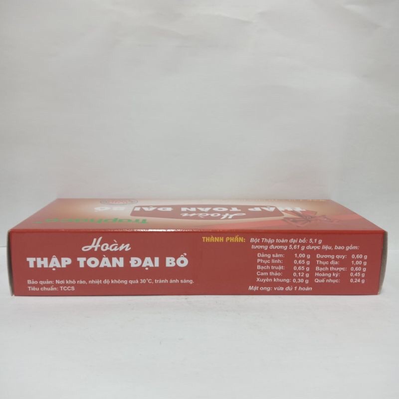 hoàn thập toàn đại bổ traphaco bồi bổ khí huyết, suy nhược cơ thể (10 viên)