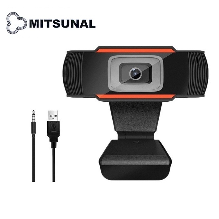 Webcam máy tính có mic Mitsunal HD720p, Tự động lấy nét nhanh, Tích hợp micro stereo khử ổn, [QUAY CHỮ CỰC NÉT]