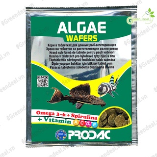 PRODAC - Algae Wafers Gói 8 gram Thức ăn cho cá Pleco và cá tầng đáy hồ cá thumbnail