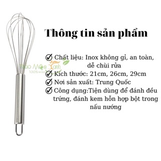 cây đánh trứng cầm tay inox