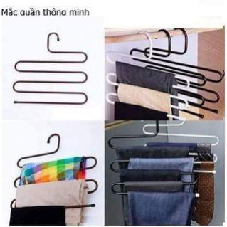 [ LỖI 1 ĐỔI 1 ] Móc Treo Quần Áo Khăn 5 Tầng Bằng Thép Không Gỉ - Móc Treo Nhiều Đồ Thuận Tiện Không Bị Nhăn Gồ Vai