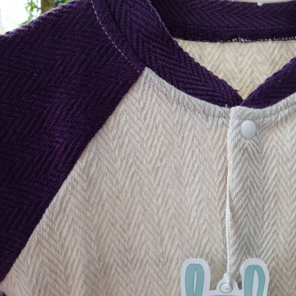 Áo cardigan dài tay tím little love cho bé trai bé gái size 9-12M, 12-18M, 3Y