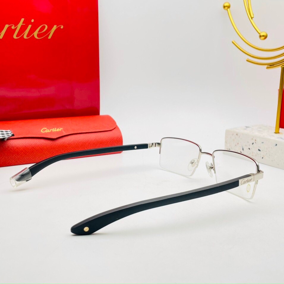 Gọng Kính Kim loại, Càng Gỗ, Mắt kính cận nam, Hàng Cao Cấp, Kèm Full Box, Bảo hành 12 tháng - donghokinhmat168