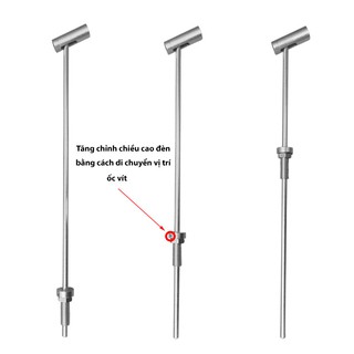 Đèn led rọi tủ dạng cây - thân bạc