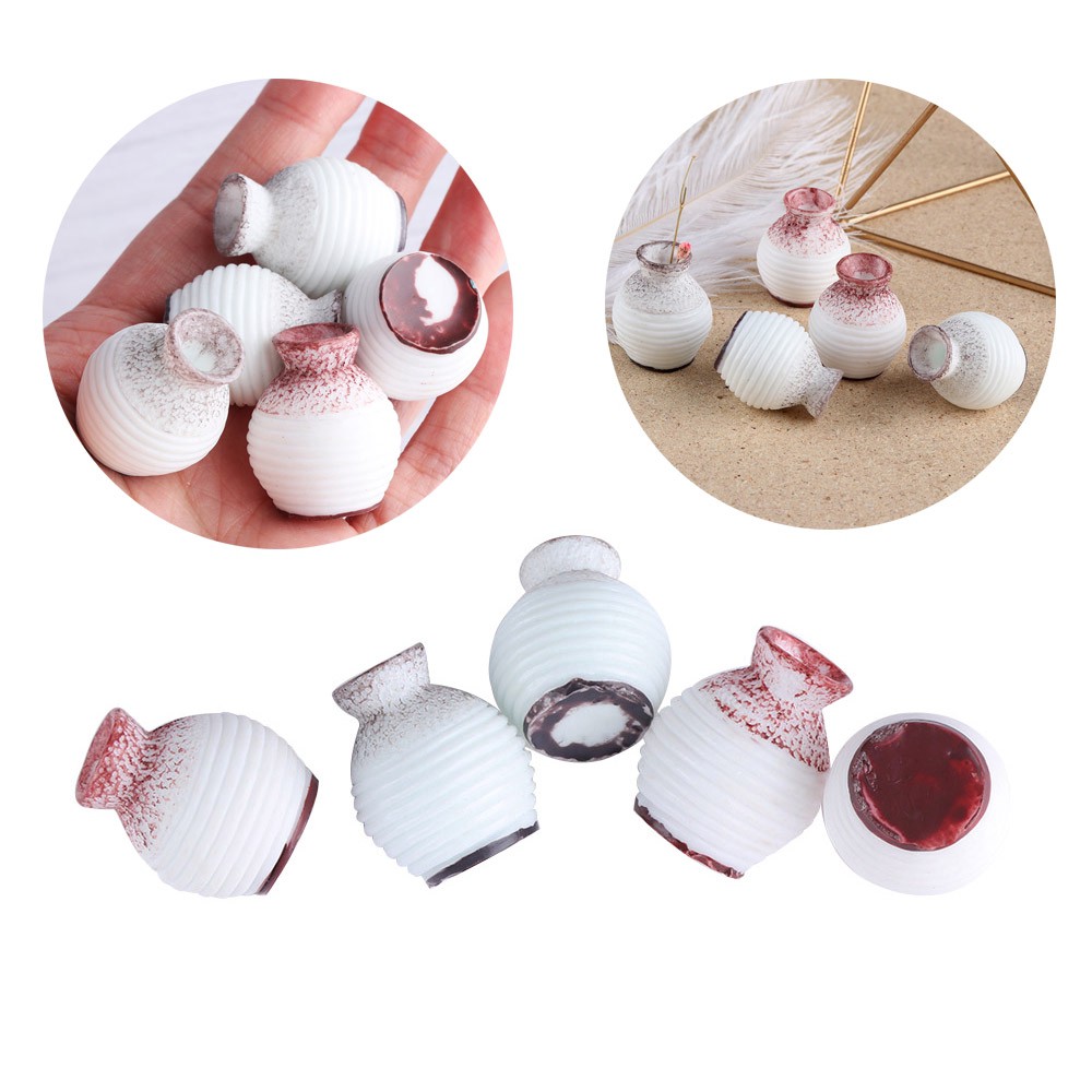 Bình cắm hoa mini trang trí bằng gốm 2.5cm