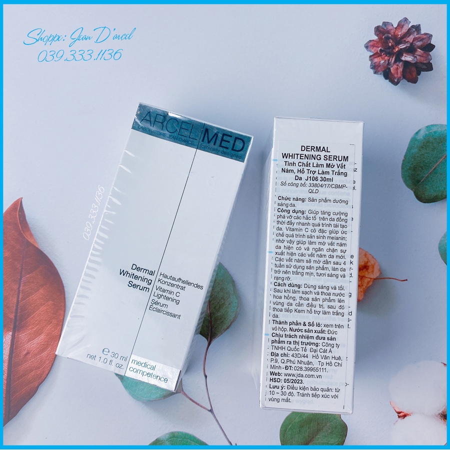 Tinh chất làm mờ vết nám ,trắng da Jean Darcel_ Dermal whitening serum