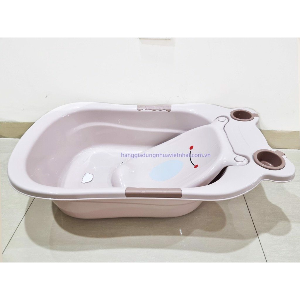 Chậu tắm cho bé sơ sinh hình ếch , chậu tắm cho bé nhựa cao cấp Việt Nhật