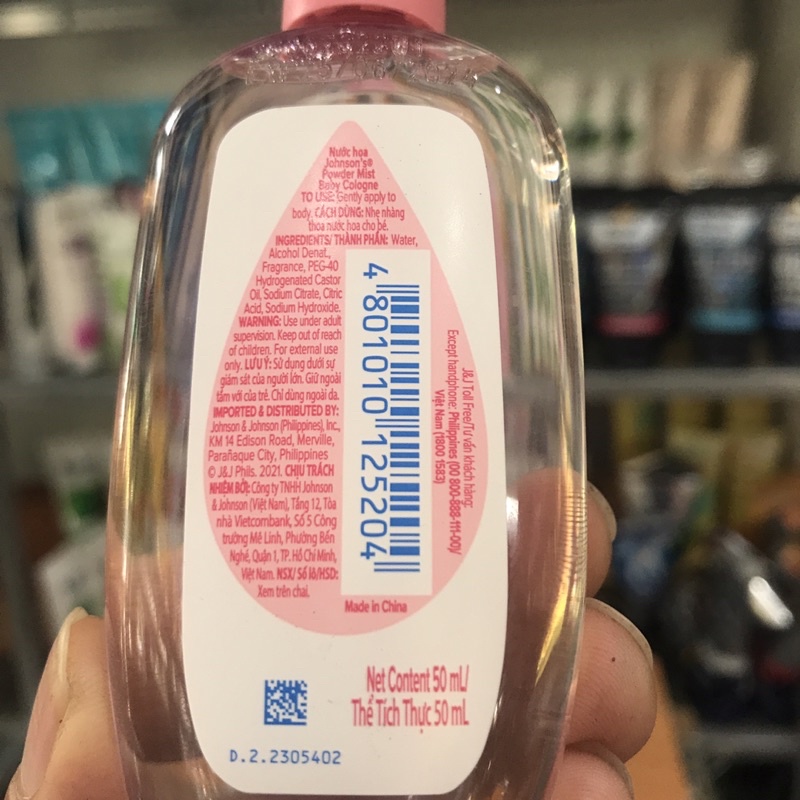 Nước hoa johnson’ baby 50ml