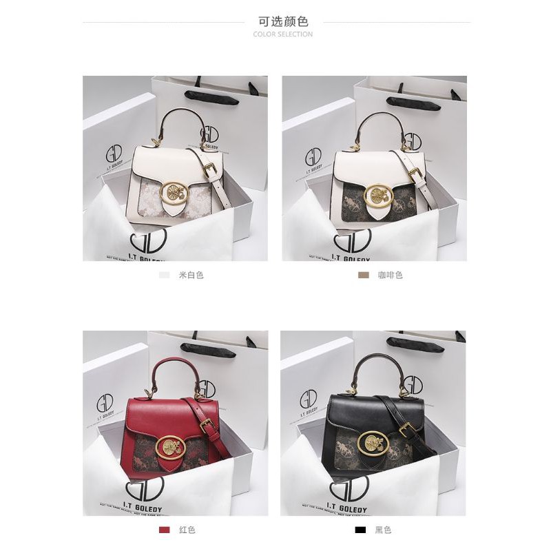 Túi Xách Nữ Hiệu I.T GOLEDY HONGKONG da thật, hàng cao cấp, túi đeo chéo