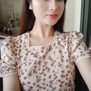 Hoa nhí cố vuông ren VINTAGE cực đẹp - ảnh thật tất cả
