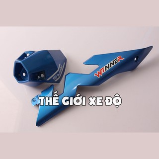 Bộ ốp pô và chụp pô Winner màu xanh - Chụp đít pô và ốp pô winner mũi tên