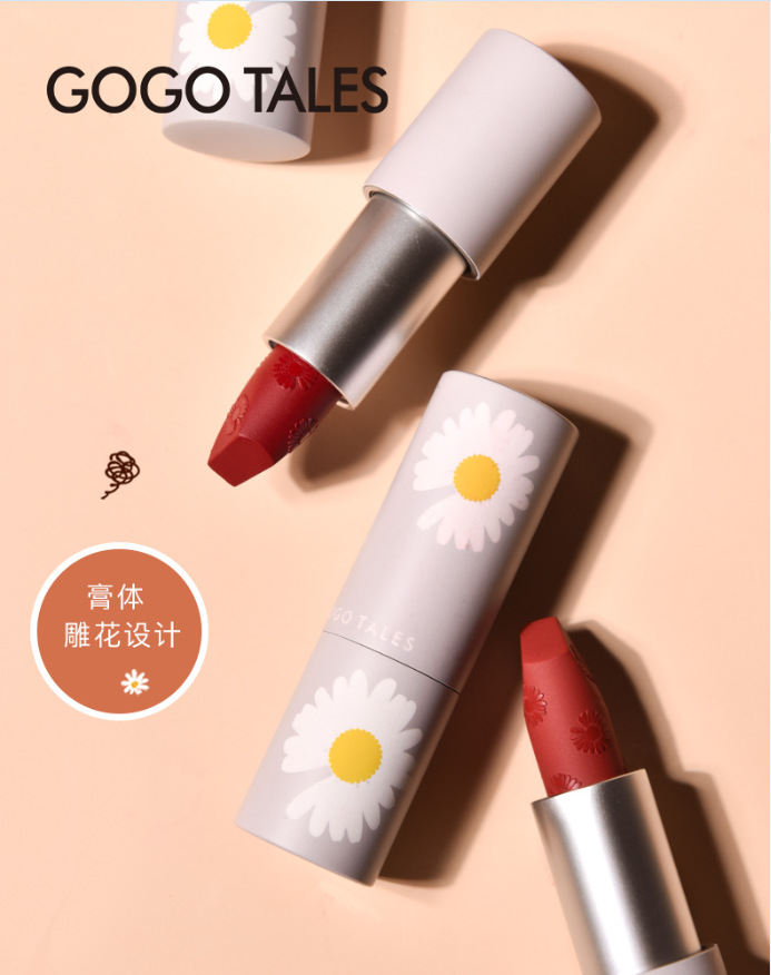 Son thỏi hoa cúc GOGO TALES mềm môi Heartbeat Soft Mist Lipstick GT185 | BigBuy360 - bigbuy360.vn