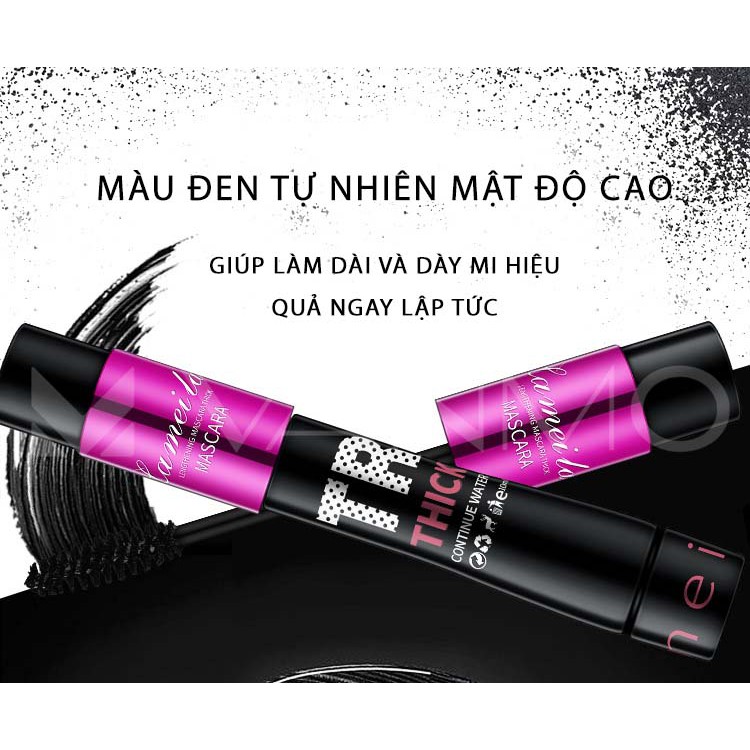 Mascara Được Thiết Kế  Đầu Chải Mi Cong Tự Nhiên, Làm Dài Và Dày Mi Chống Thấm Nước .