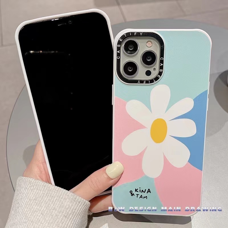 Ốp Điện Thoại Silicon Họa Tiết Bông Hoa/ Mặt Cười Xinh Xắn Chống Sốc Cho iPhone 13 12 11 Pro MAX IX XS MAX XR 6 7 8 Plus