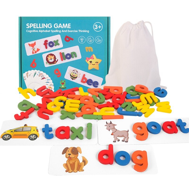 Spelling Game - Đồ chơi ghép chữ đánh vần Tiếng Anh - Đồ chơi cho bé - Đồ chơi gỗ