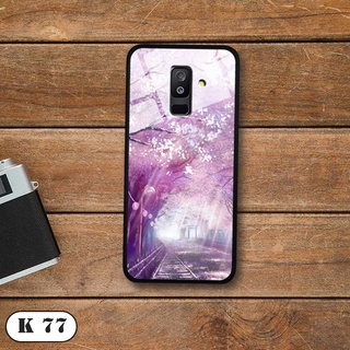 Ốp lưng Samsung Galaxy A6 PLUS 2018 - Lưng kính 3D