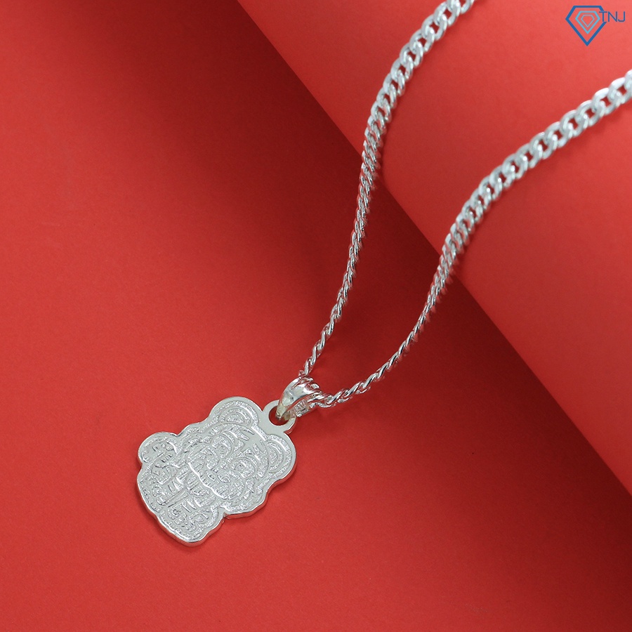 Dây chuyền cho bé bạc nguyên chất hình con hổ khắc tên DCT0092 - Trang Sức TNJ