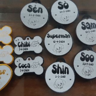 Combo 10 thẻ tên thú cưng