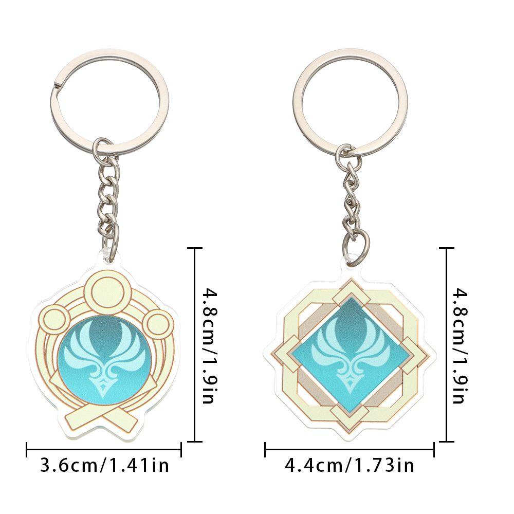 Móc Khóa Hình Nhân Vật Anime Liyue Genshin Va Chạm God 'S