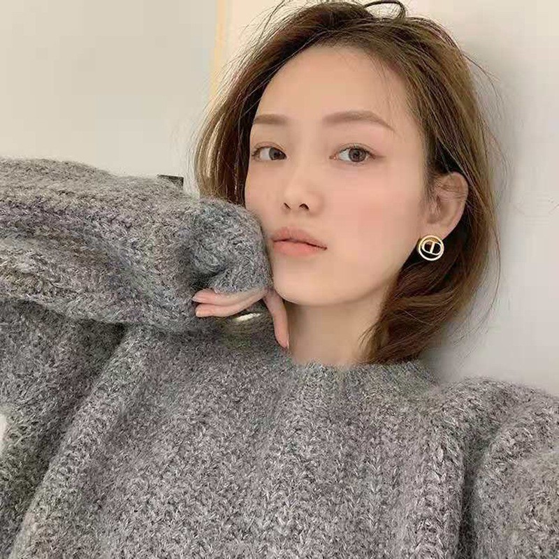 Bông tai nữ TOBI STORE thương hiệu CD mạ vàng phong cách vintage sang chảnh TB371