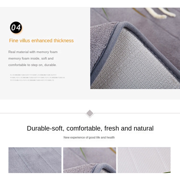 Thảm Chùi Chân Lót Sàn Bằng Lông Cừu San Hô Họa Tiết Kẻ Sọc Cho Nhà Tắm/Phòng Ngủ