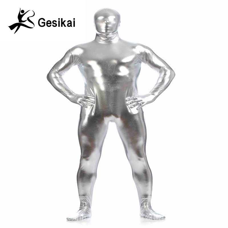 Đàn ông &amp; Nam#Bộ Áo Liền Quần Ôm Dáng Có Khóa Kéo Sau Lưng Lấp Lánh Zentai 39; s Cho Nam Và Nữ#Bộ Đồ Hóa Trang Halloween Nhân Vật Toàn Bộ 39